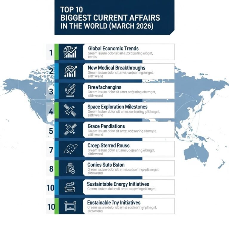 Top 10 Biggest Current Affairs in the World (March 2026)